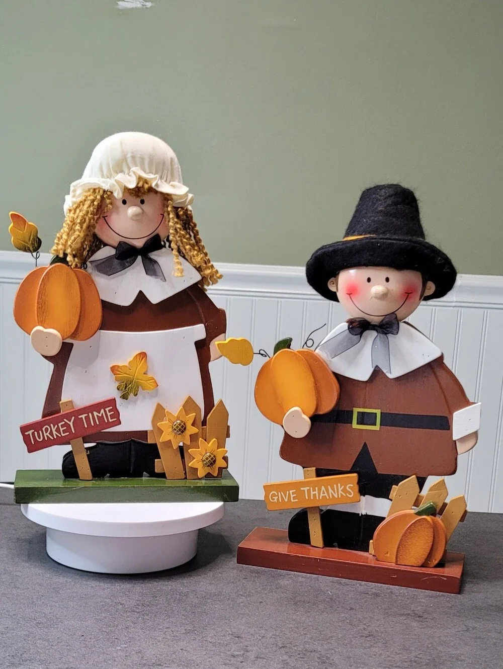 Hobby Lobby Pilgrim Boy & Girl Thanksgiving Decor